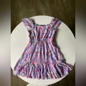 Floral Purple Kids Dress
